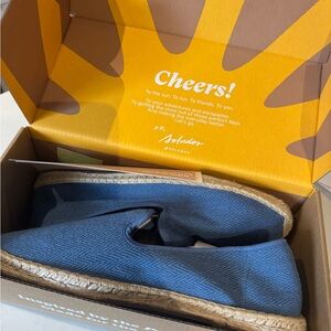 NWT Soludos Men’s Blue Smoking Slippers